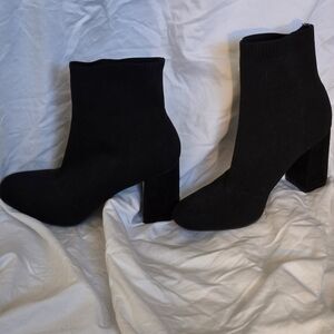 MIA Black Heeled Boots